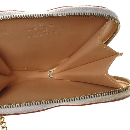 Louis Vuitton Monogram Multicolor Coeur Heart Coin Purse White 5 of 9