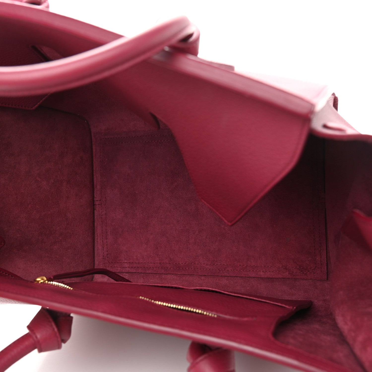 Celine Crisped Calfskin Small Tie Knot Tote Red 6 of 11