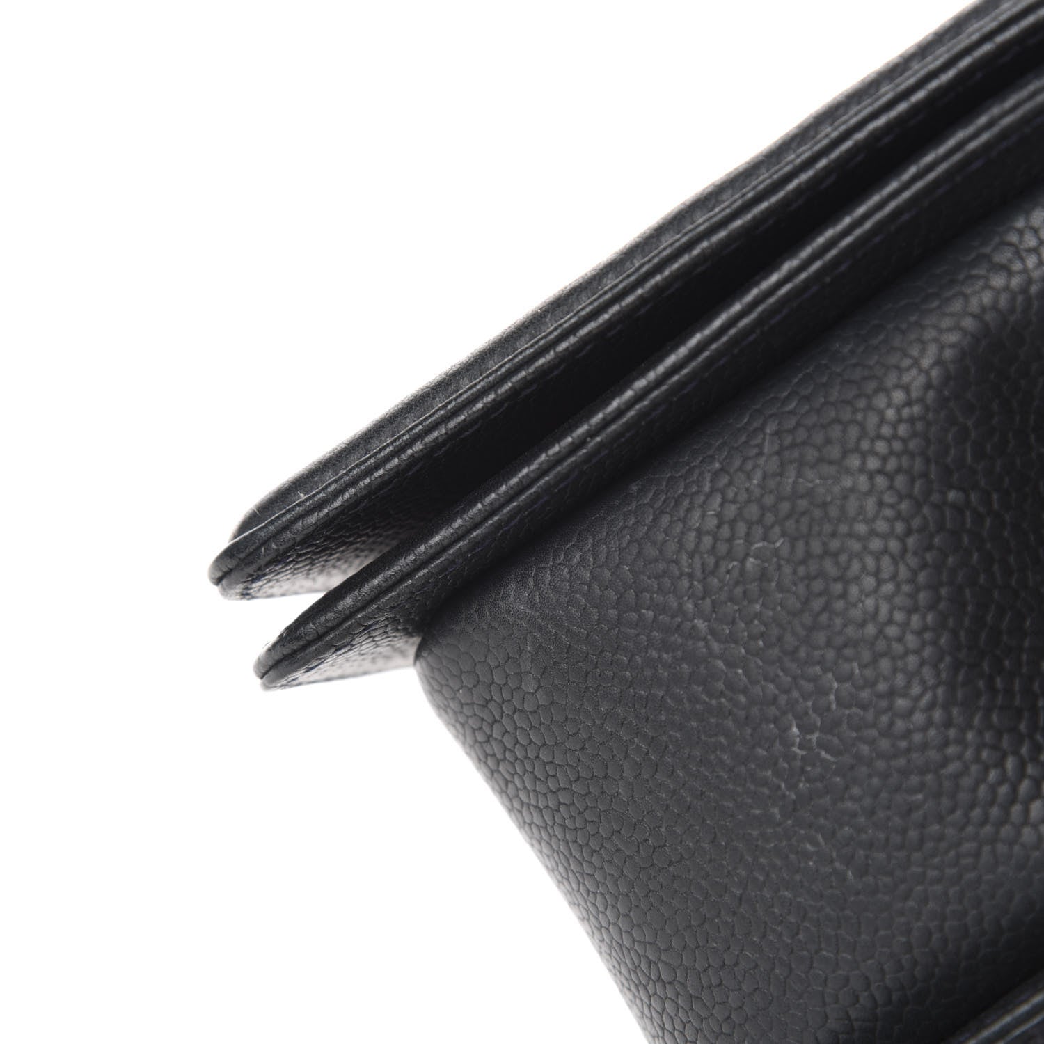 Chanel Caviar Stitched Medium Boy Flap Blue 10 of 14