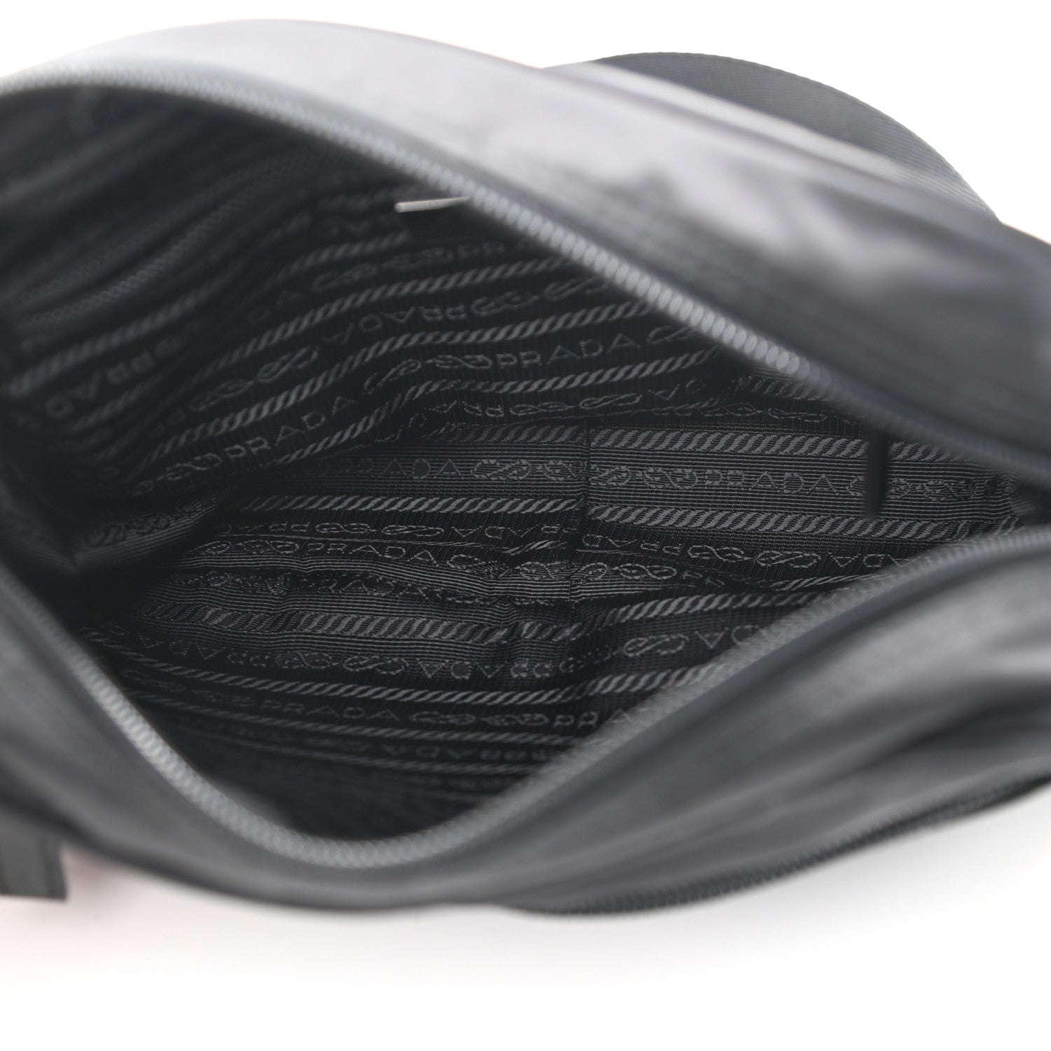 Prada Nylon Tessuto Vela Crossbody Bag Black 5 of 9