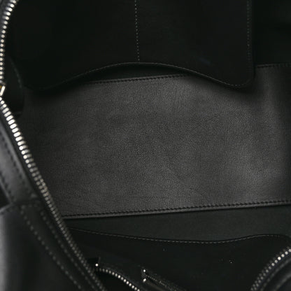 Salvatore Ferragamo Calfskin Double Handle Nolita Satchel Black 5 of 9