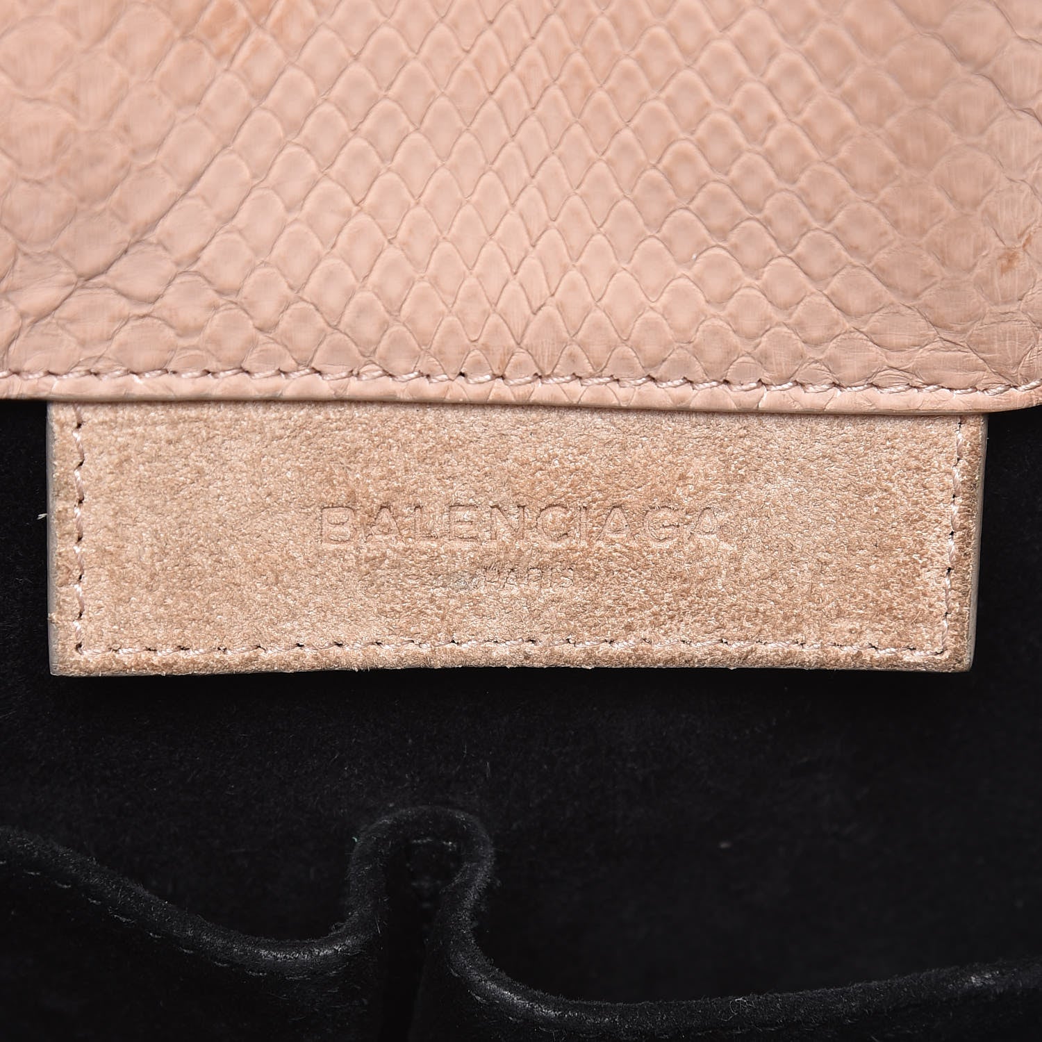 Balenciaga Python Papier A5 Zip Around Tote Old Rose 6 of 22