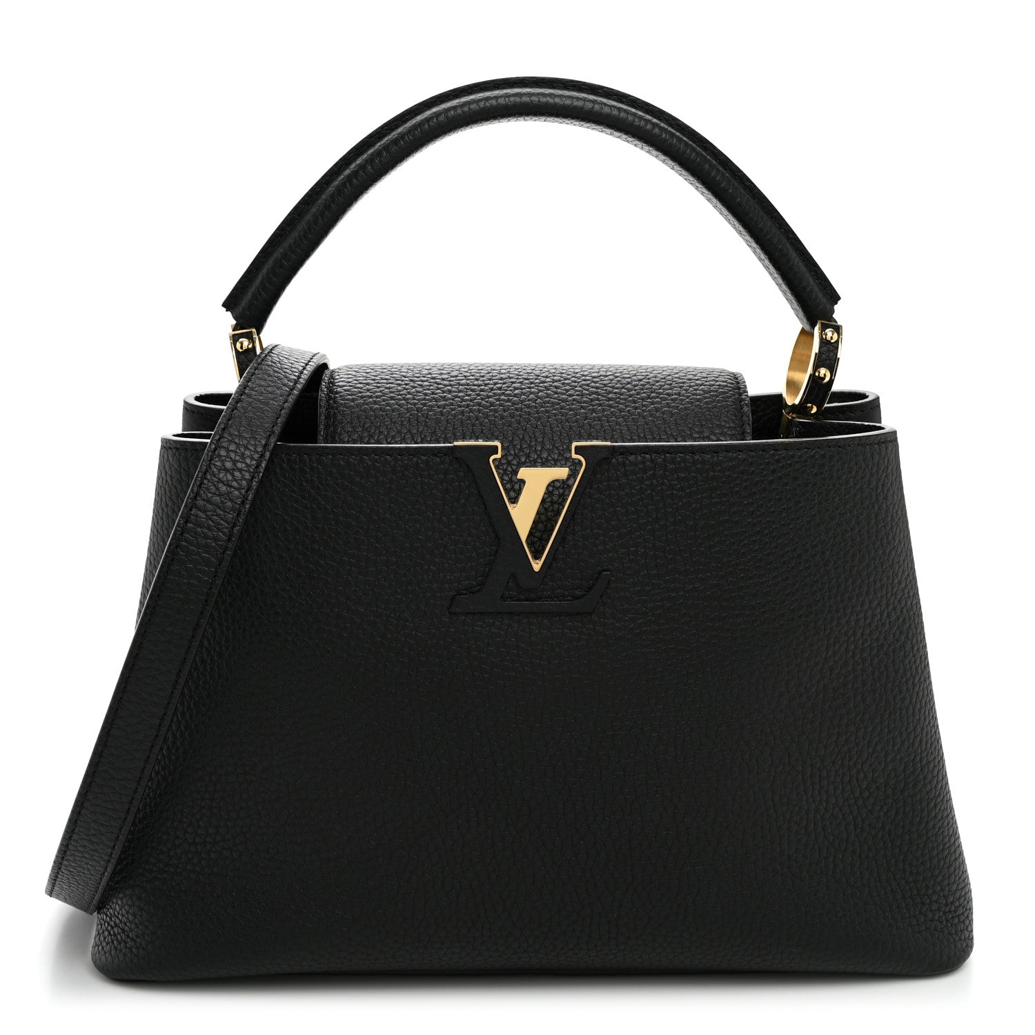 Louis Vuitton Taurillon Capucines PM Black 1 of 9