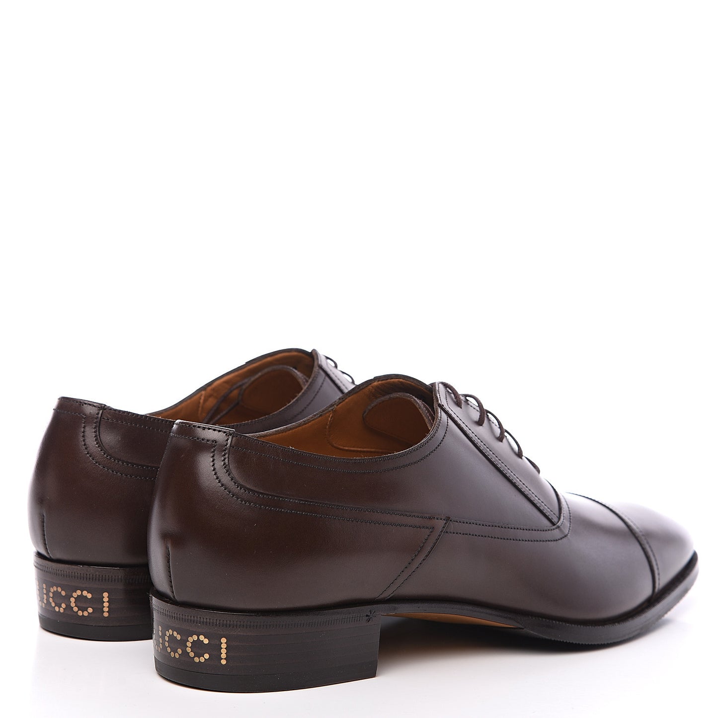 Calfskin Mens Captoe Oxford Loafers 10.5 Brown