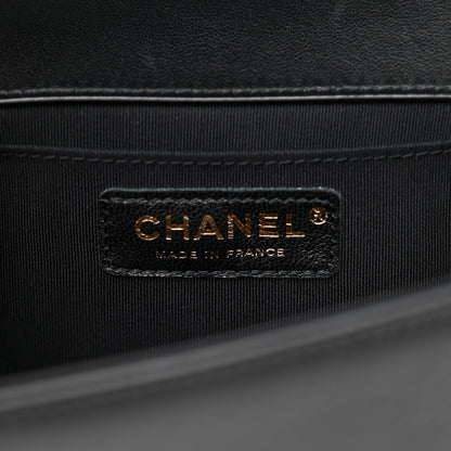 Chanel Lambskin Quilted Medium Boy Flap Black 6 of 9