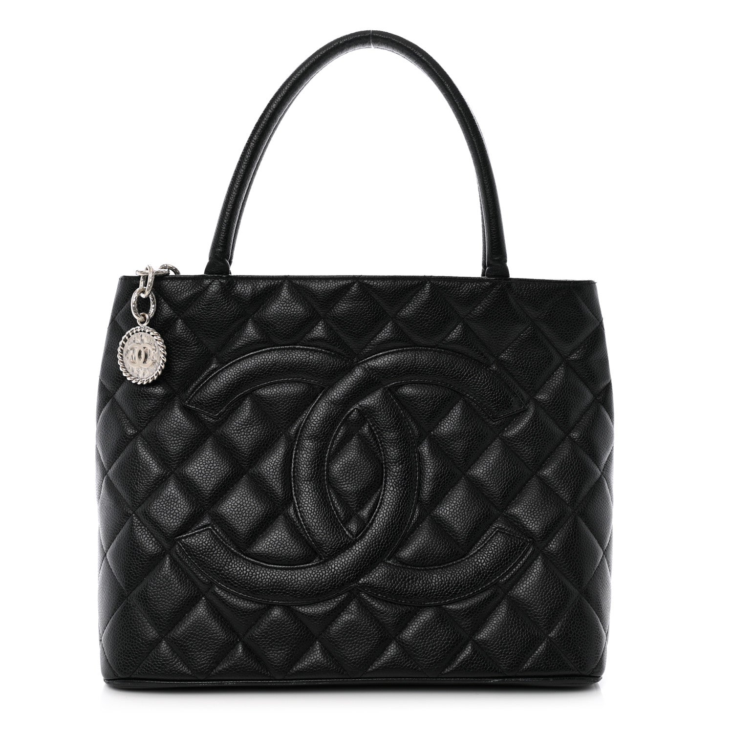 Chanel Caviar Quilted Medallion Tote Black 1 of 10