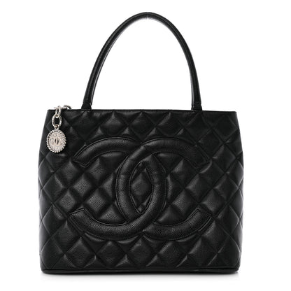Chanel Caviar Quilted Medallion Tote Black 1 of 10