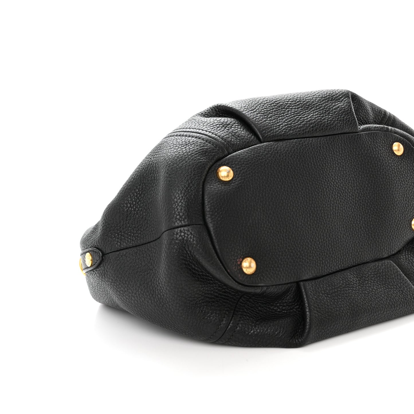 Vitello Daino Shoulder Bag Black
