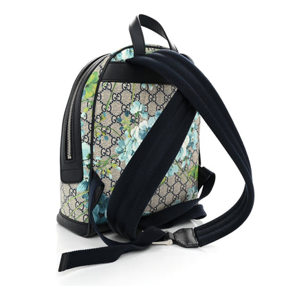 Gucci GG Supreme Monogram Blooms Small Day Backpack Blue 3 of 9