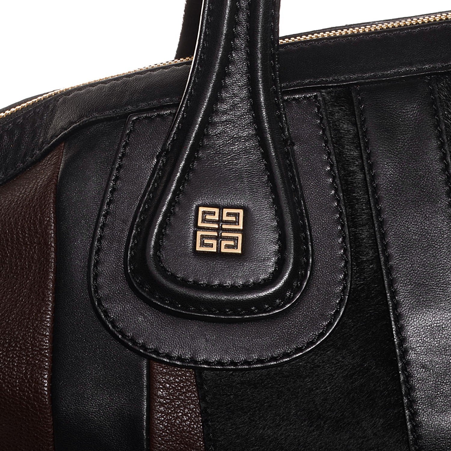Givenchy Calf Hair Calfskin Medium Nightingale Brown Black 3 of 12