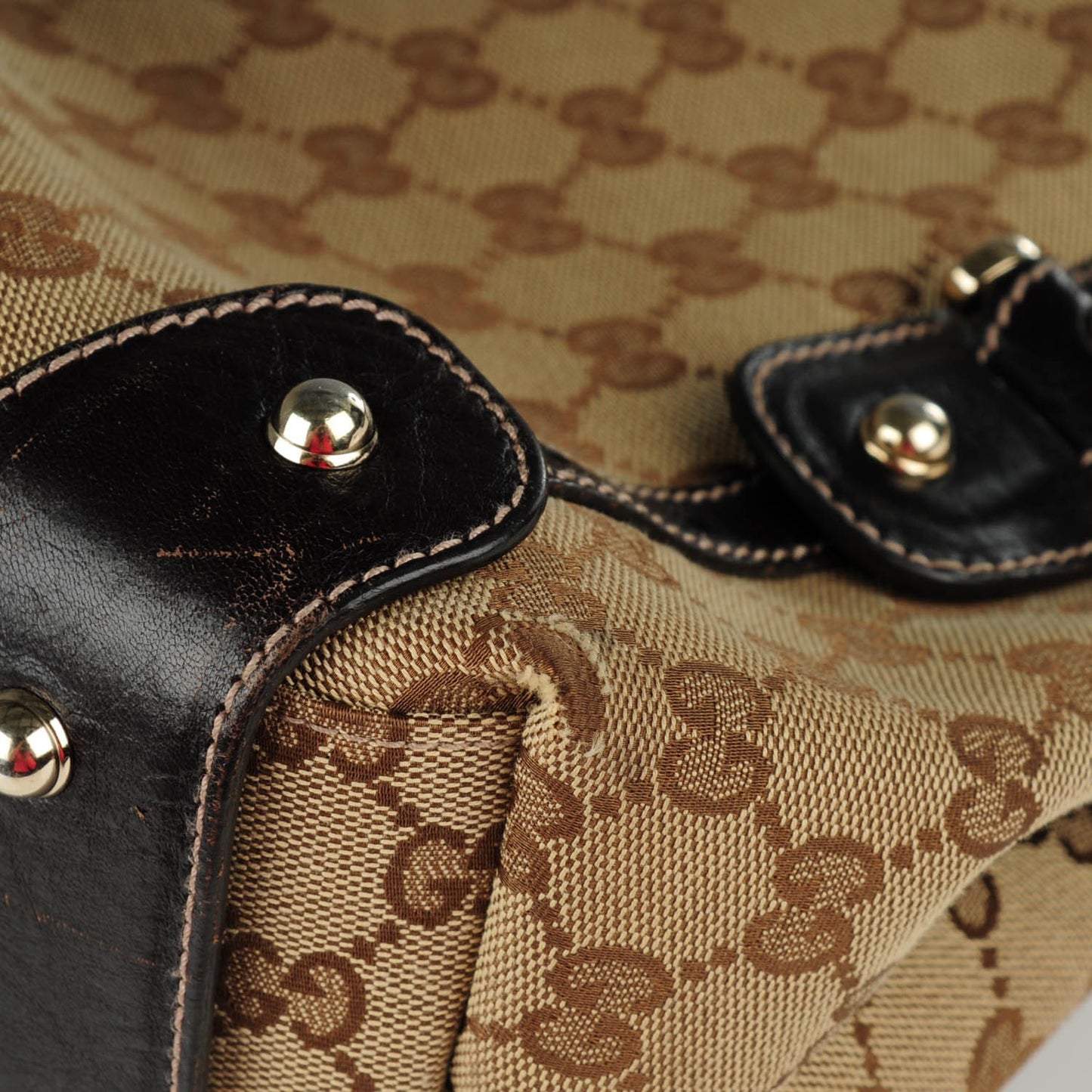Monogram Small Pelham Shoulder Bag Dark Brown