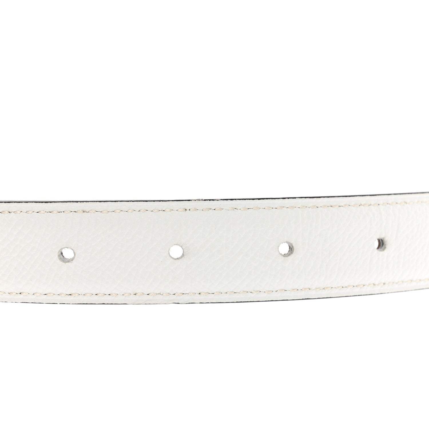 Hermes Epsom Swift 24mm Mors H Belt 75 30 White Etoupe 5 of 5