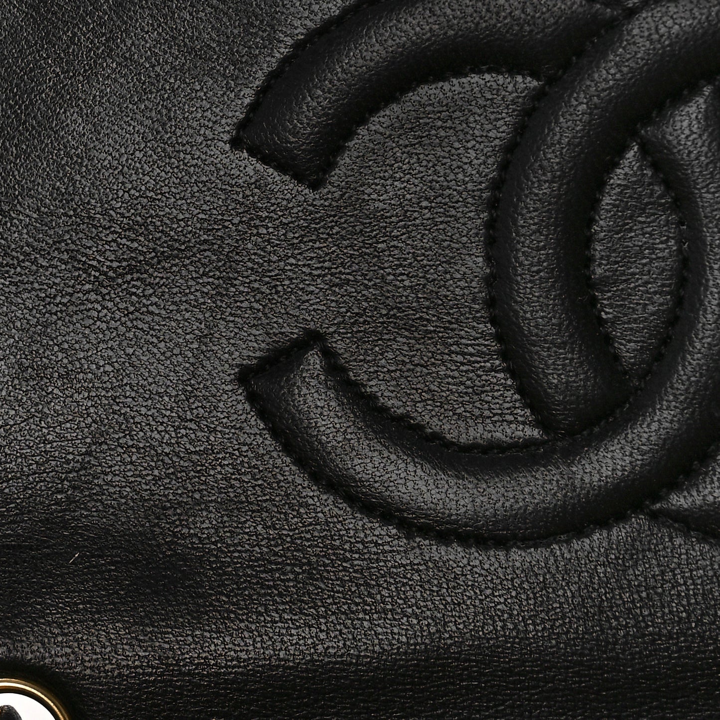 Lambskin Quilted Small Single Flap Bag Black