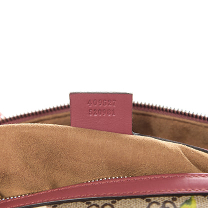 Gucci GG Supreme Monogram Blooms Medium Boston Beige Multicolor Dry Rose 6 of 12