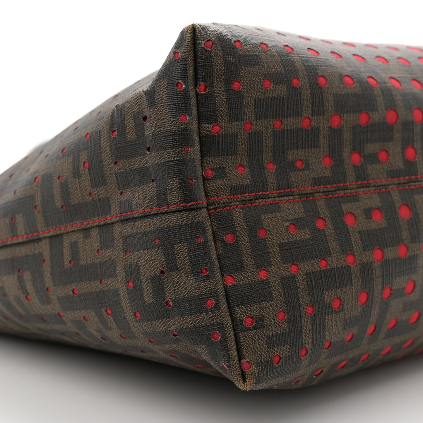 Zucca Spalmati Perforated Medium Roll Tote Tobacco