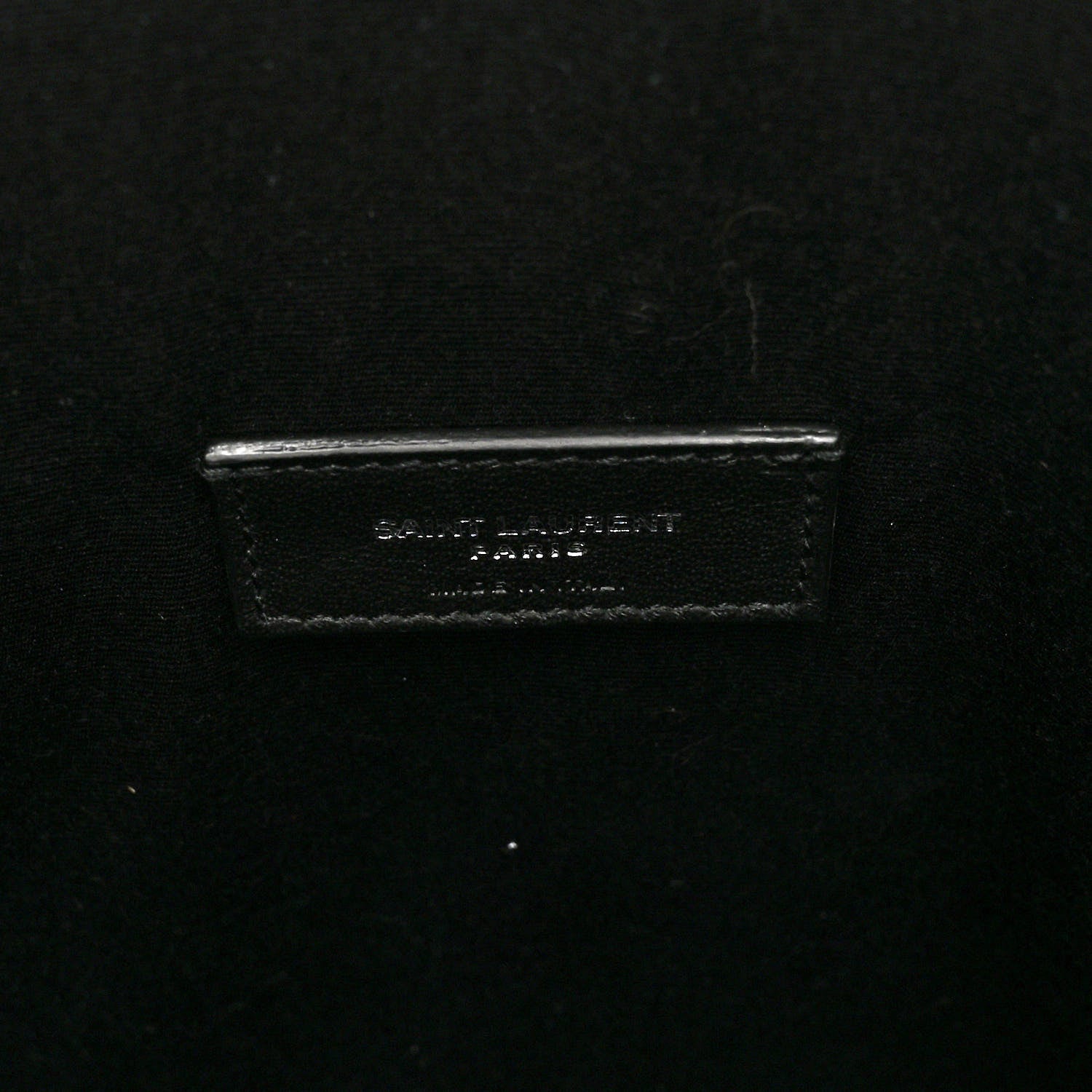 Saint Laurent Linen Canvas Teddy Shopping Bag Black 8 of 11