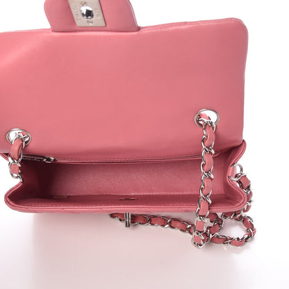 Chanel Lambskin Quilted Mini Rectangular Flap Pink 5 of 8