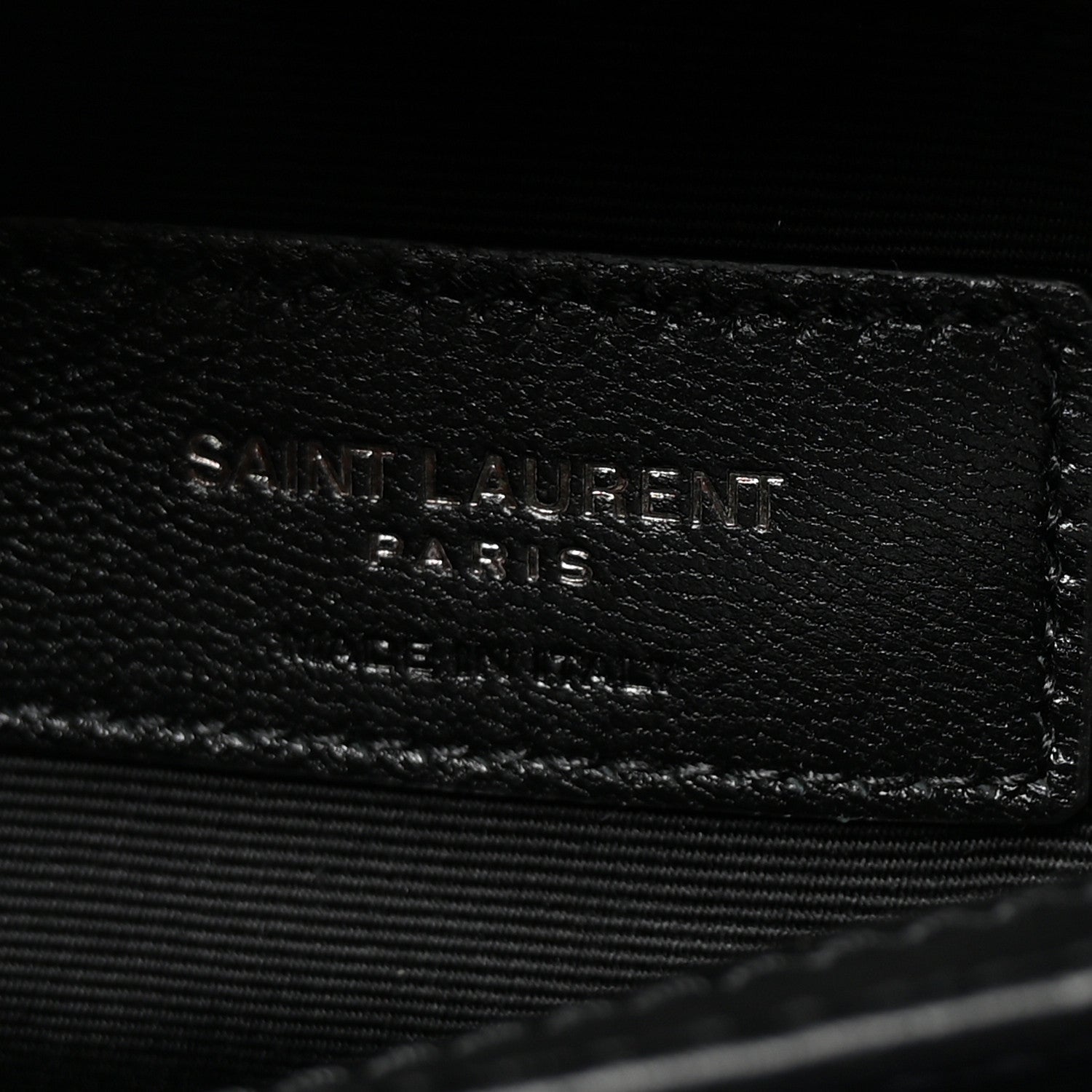 Saint Laurent Calfskin Y Quilted Monogram Monochrome Toy Loulou Crossbody Bag Black 6 of 10