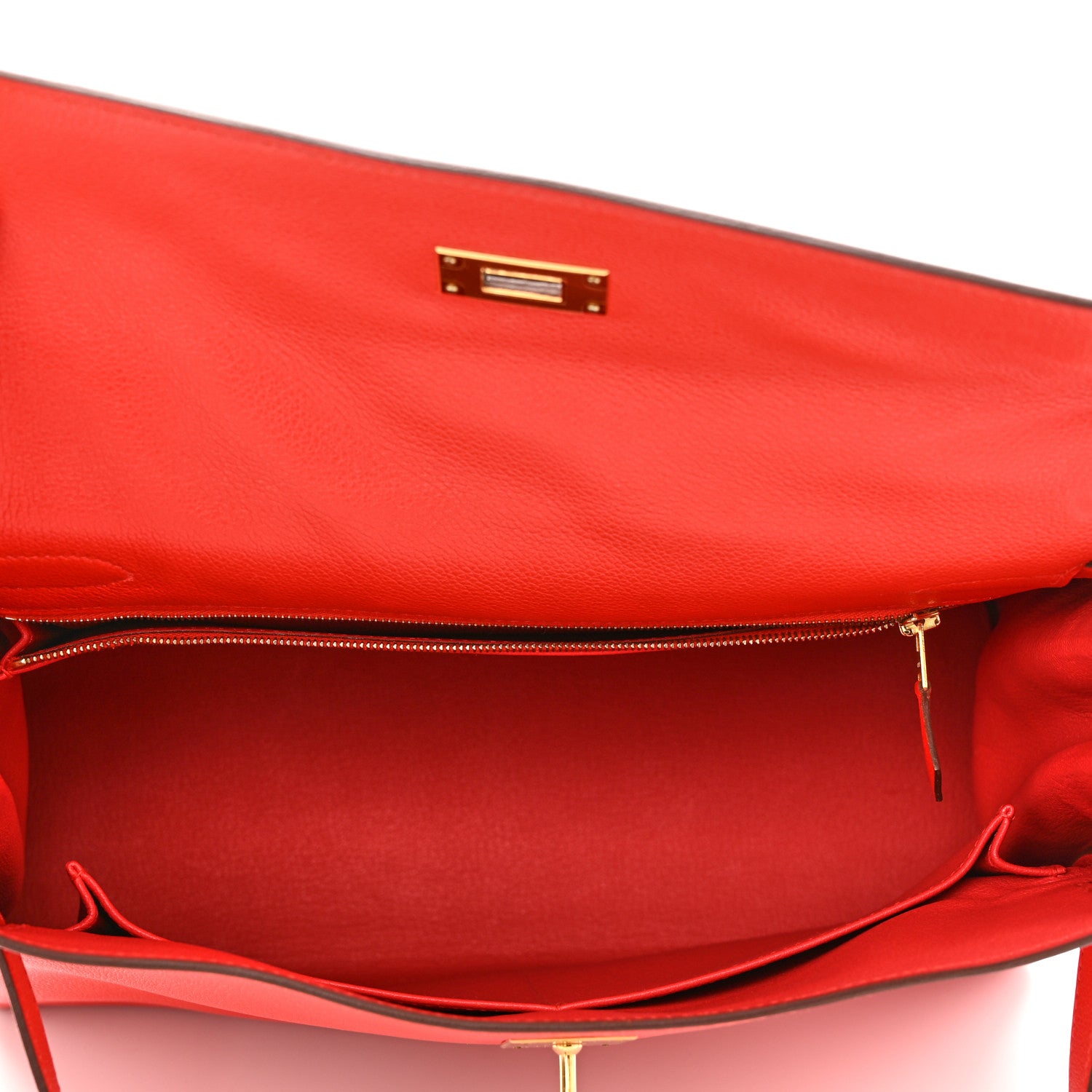 Hermes Evercolor Kelly Retourne 32 Rouge Tomate 7 of 11