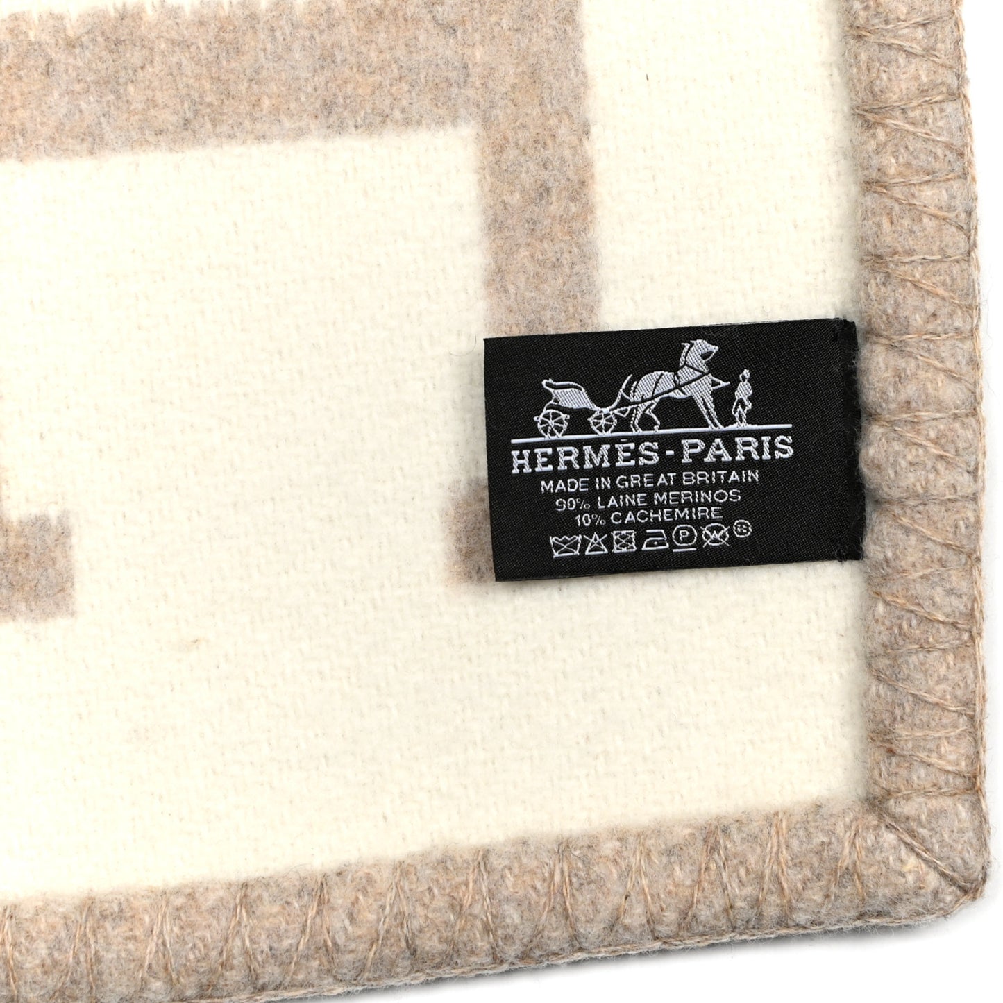 Wool Cashmere Avalon III Blanket Coco Camomille