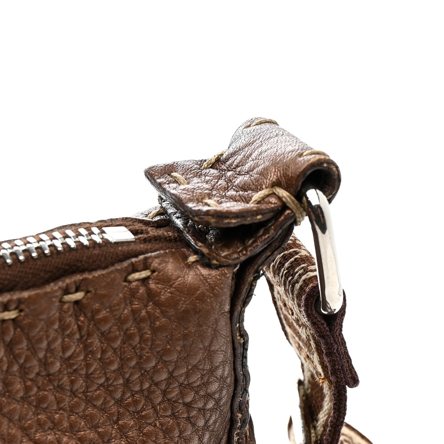 Fendi Cuoio Romano Selleria Messenger Bronze 17 of 18