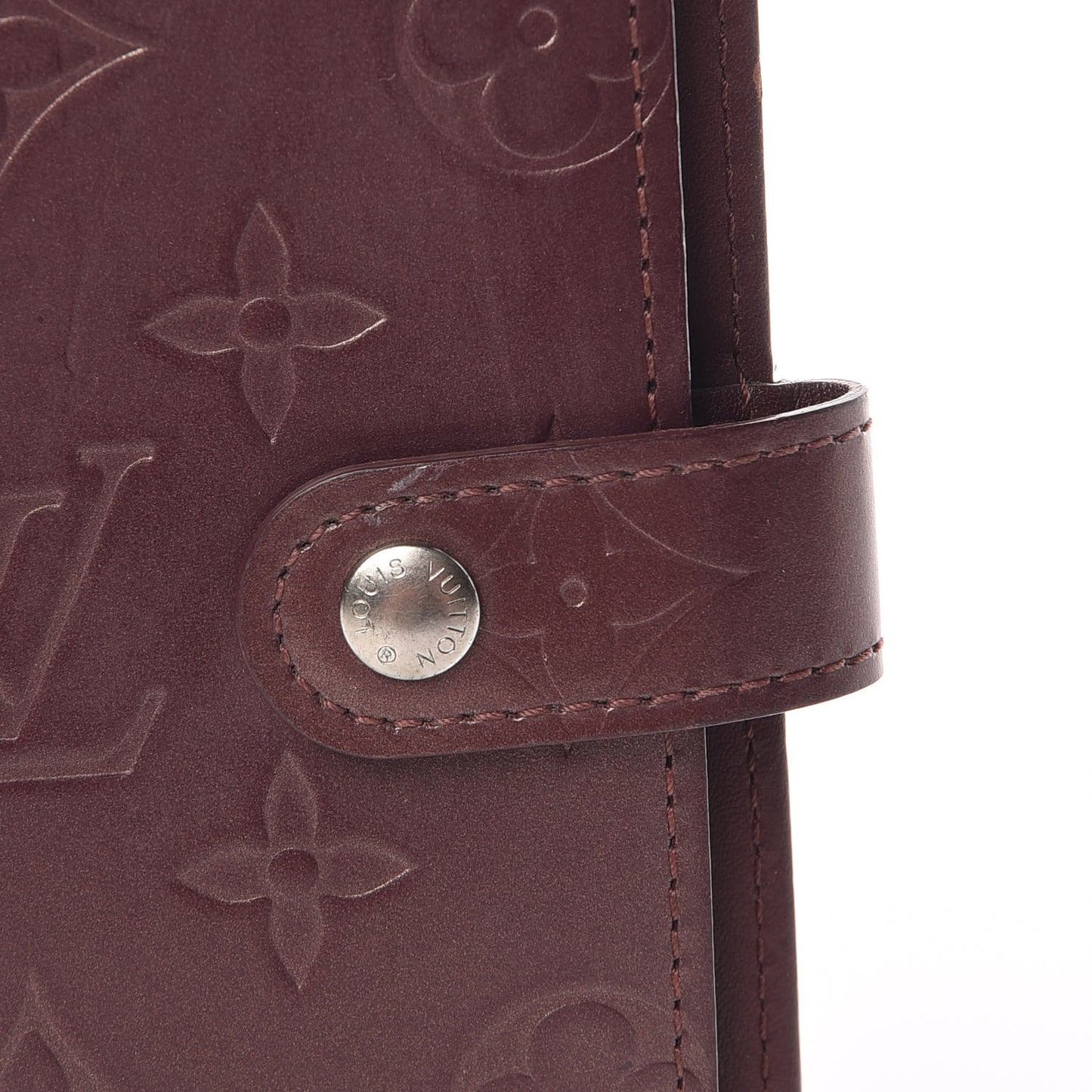 Mat Monogram Small Ring Agenda Cover Violet