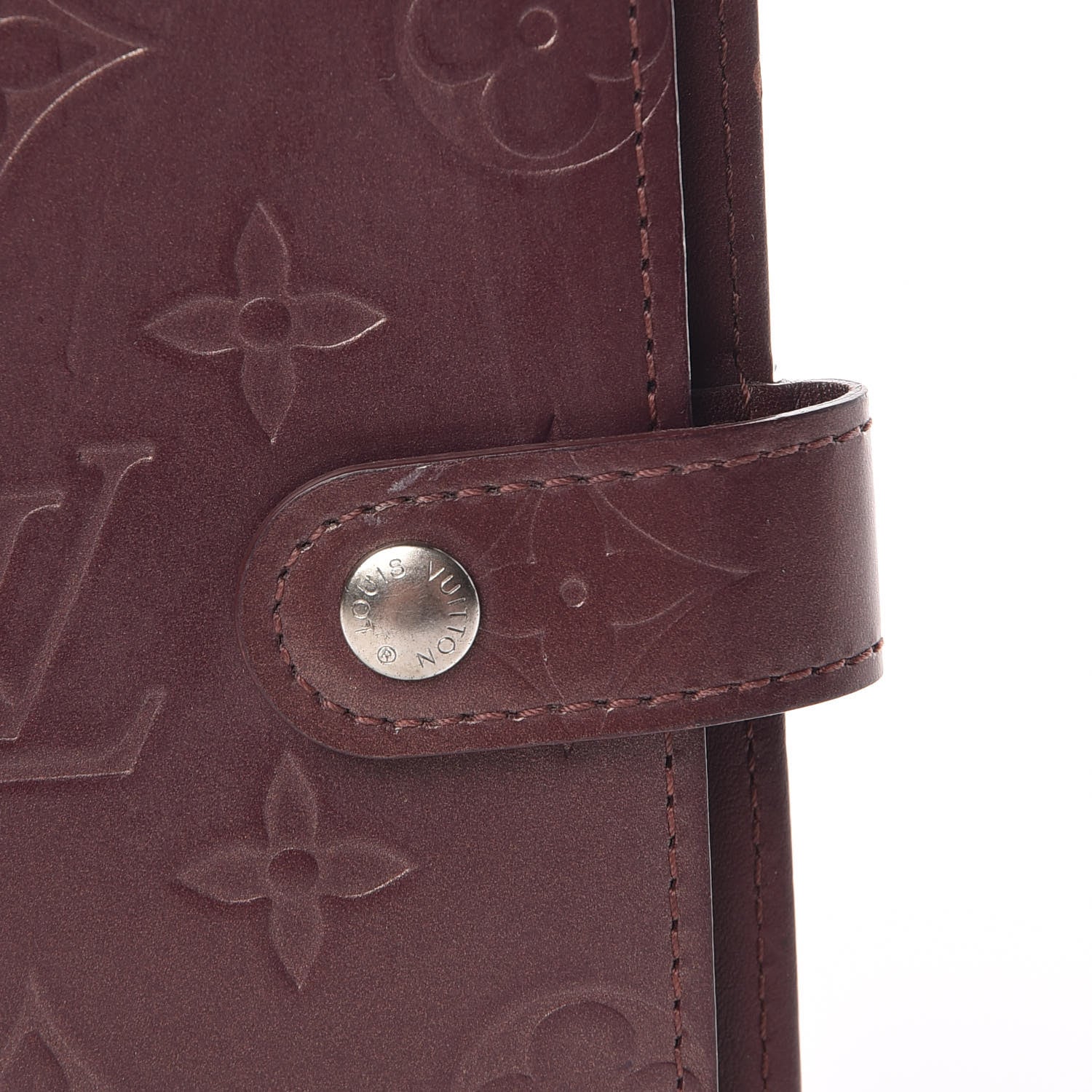 Louis Vuitton Mat Monogram Small Ring Agenda Cover Violet 8 of 11