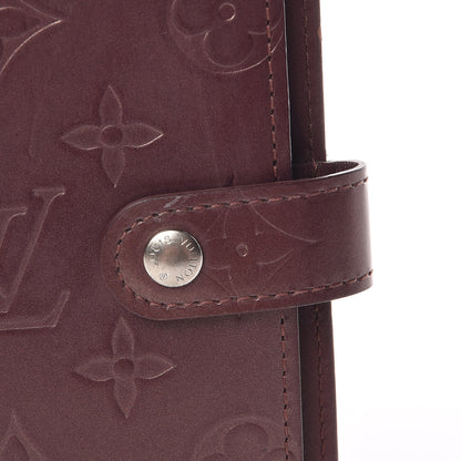 Louis Vuitton Mat Monogram Small Ring Agenda Cover Violet 8 of 11