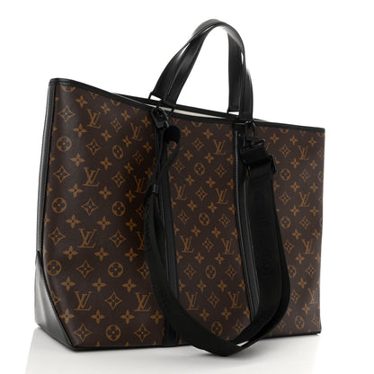 Louis Vuitton Monogram Macassar Weekend Tote GM 3 of 9