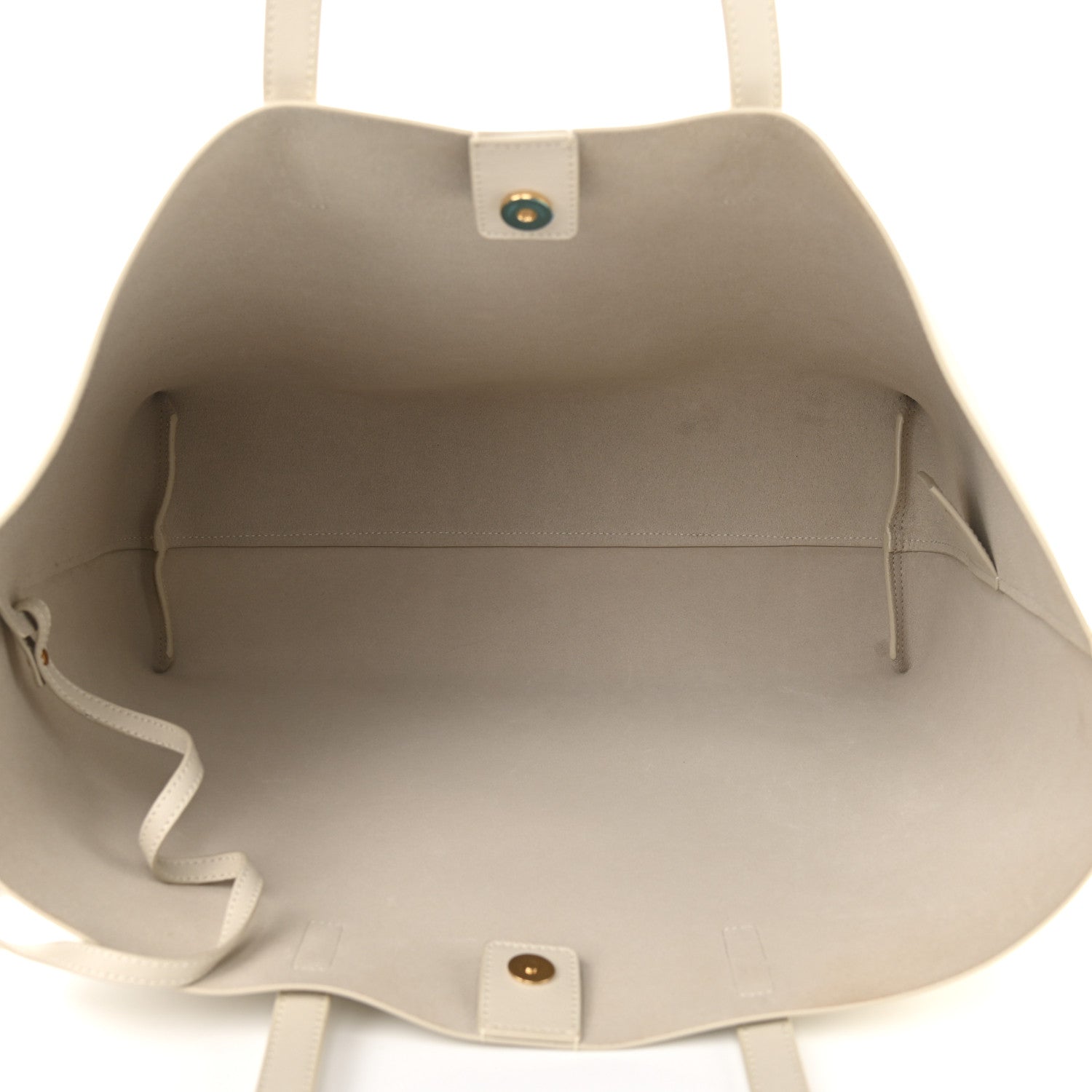 Saint Laurent Calfskin Large Shopping Tote Porcellana 6 of 12