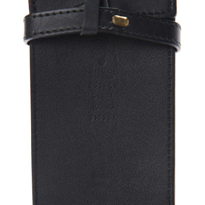Gucci Moon Calfskin Pearl Double G 70mm Belt 100 40 Black Cream 4 of 4