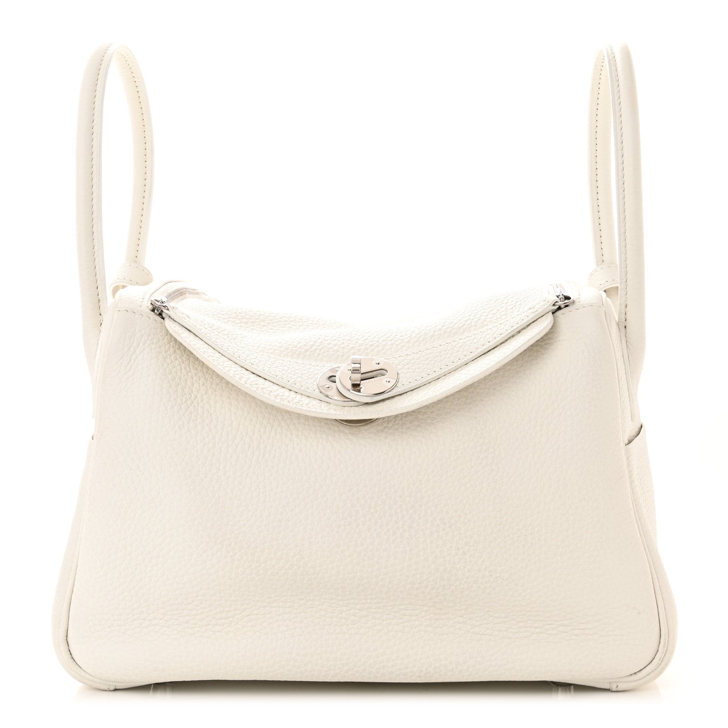 Hermes Taurillon Clemence Lindy 30 White 1 of 12
