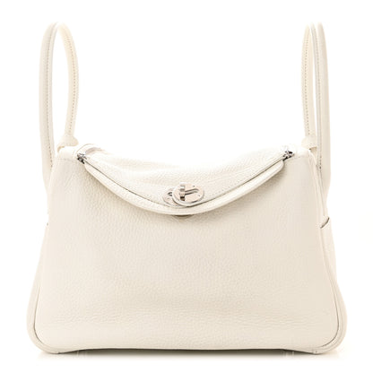 Hermes Taurillon Clemence Lindy 30 White 1 of 12