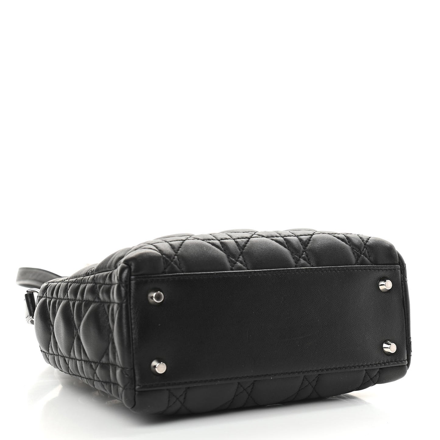 Lambskin Cannage Mini Lady Dior Black