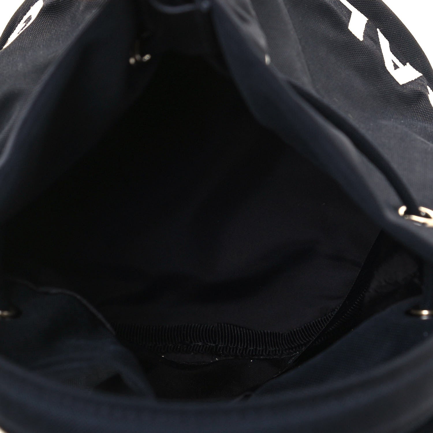 Balenciaga Recycled Sport Nylon Logo Embroidered Wheel Drawstring Bucket Bag XS Black 5 of 10