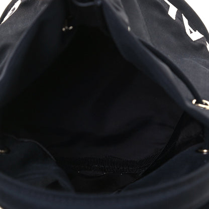 Balenciaga Recycled Sport Nylon Logo Embroidered Wheel Drawstring Bucket Bag XS Black 5 of 10