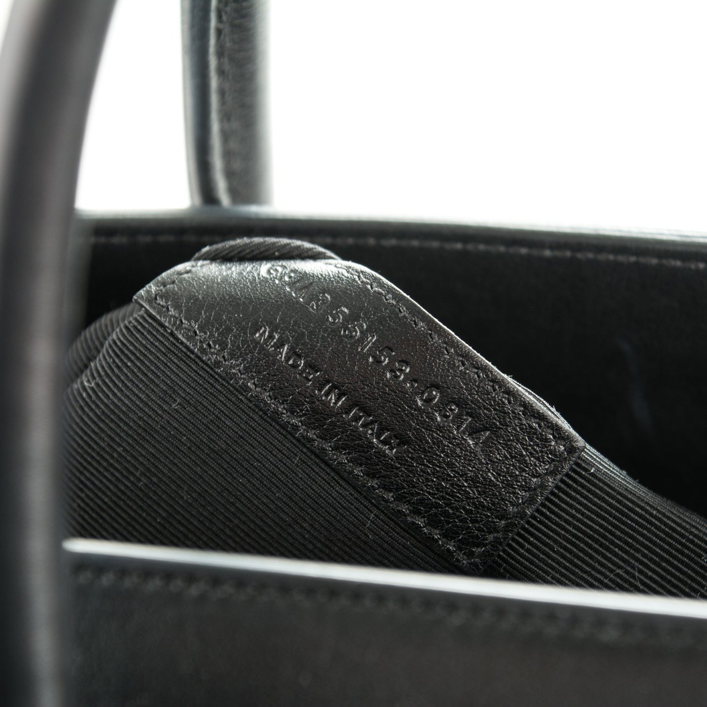 Calfskin Small Sac De Jour Black