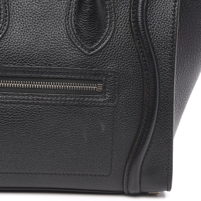 Celine Drummed Calfskin Micro Luggage Black 12 of 12