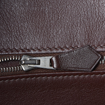 Hermes Toile Swift Birkin 30 Chocolate 10 of 31