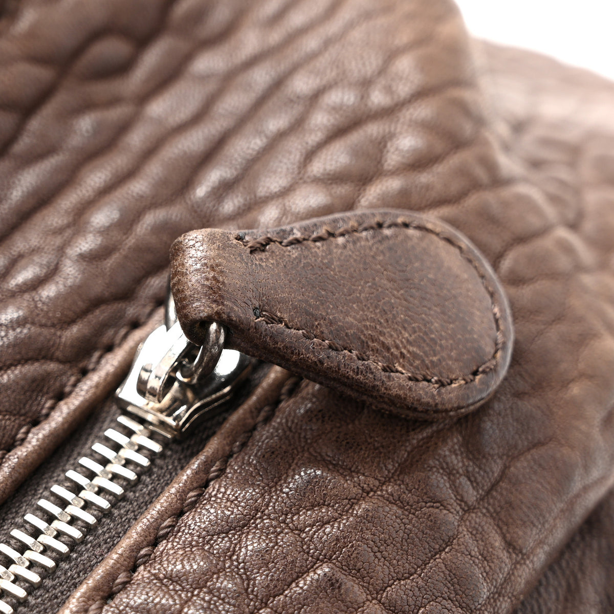 Chanel Distressed Lambskin Le Marais Bowler Brown 13 of 13