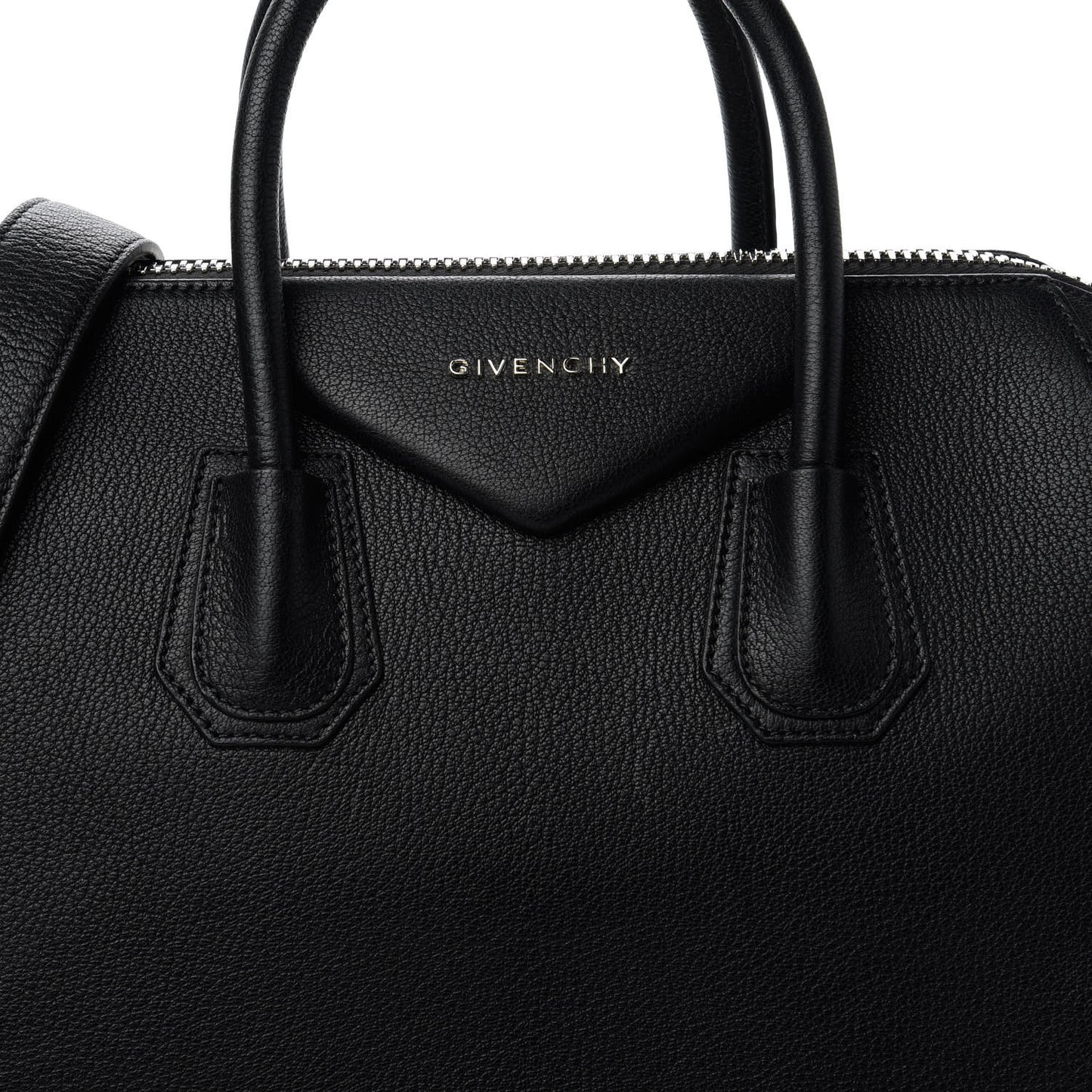 Sugar Goatskin Medium Antigona Black