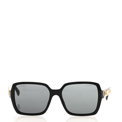 Chanel Acetate Square Sunglasses 5408 Black 2 of 8