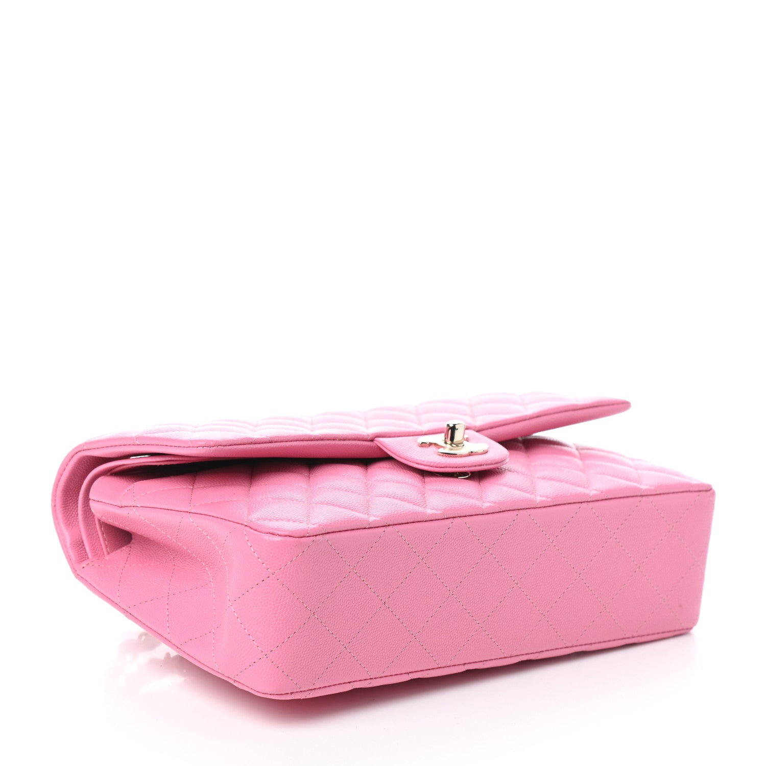 Chanel Caviar Quilted Medium Double Flap Pink 4 of 10