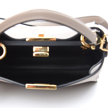 Fendi Vitello Medium Peekaboo Iconic Essentially Satchel Grey 6 of 11