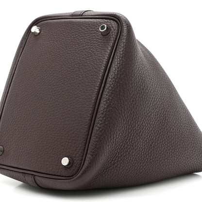 Hermes Taurillon Clemence Picotin Lock 18 PM Rouge Sellier 8 of 11