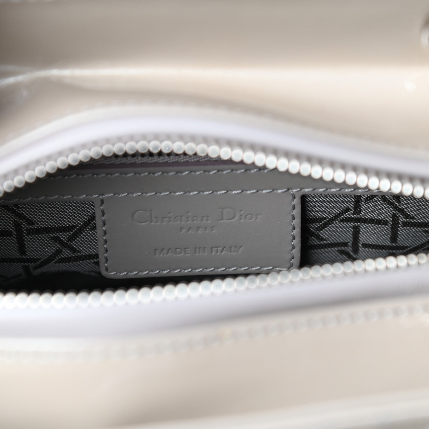 Christian Dior Patent Cannage Medium Lady Dior Beige 6 of 8