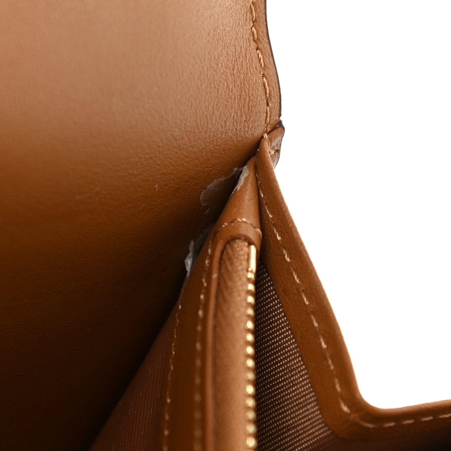 MCM Visetos Large Trifold Flap Wallet Cognac 8 of 8