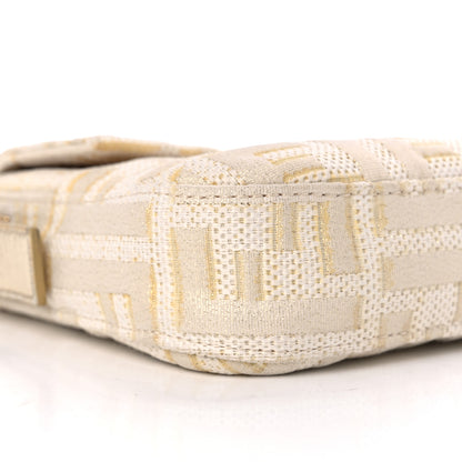 Fendi Lurex Zucca Baguette Gold Silver 9 of 12