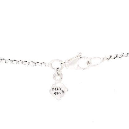 David Yurman Sterling Silver Diamond Petite X Lariat Necklace 6 of 6