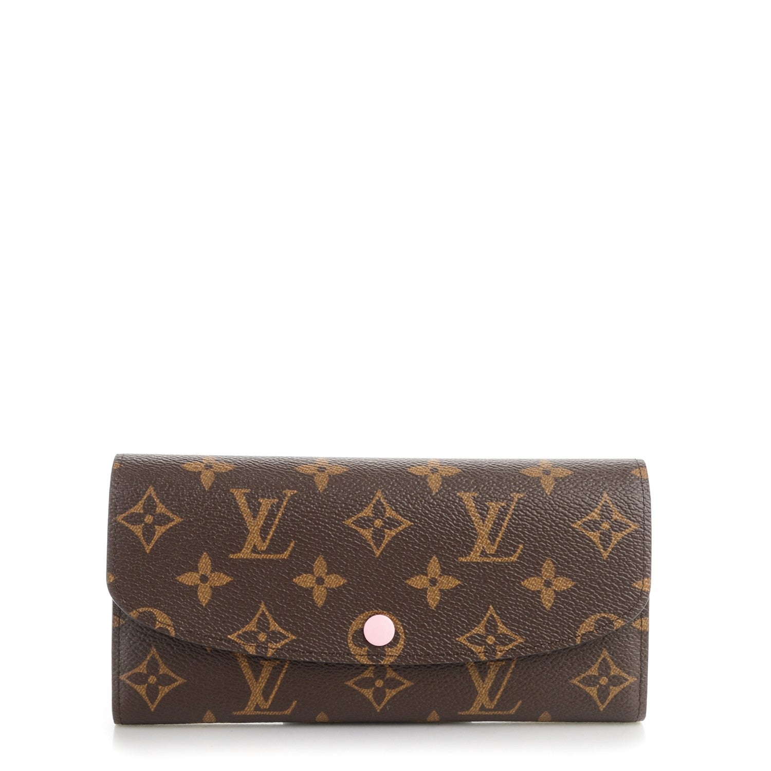 Louis Vuitton Monogram Emilie Wallet Rose Ballerine 1 of 7
